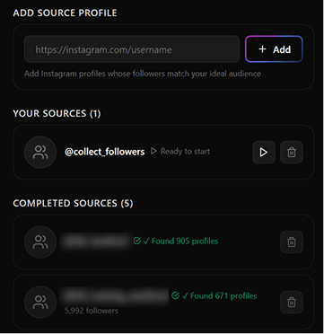 Collect Profiles From Any Page