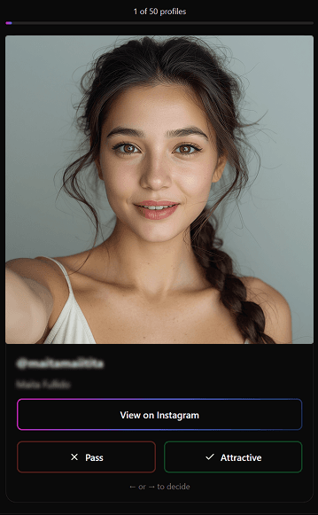 Swipe Through Profiles